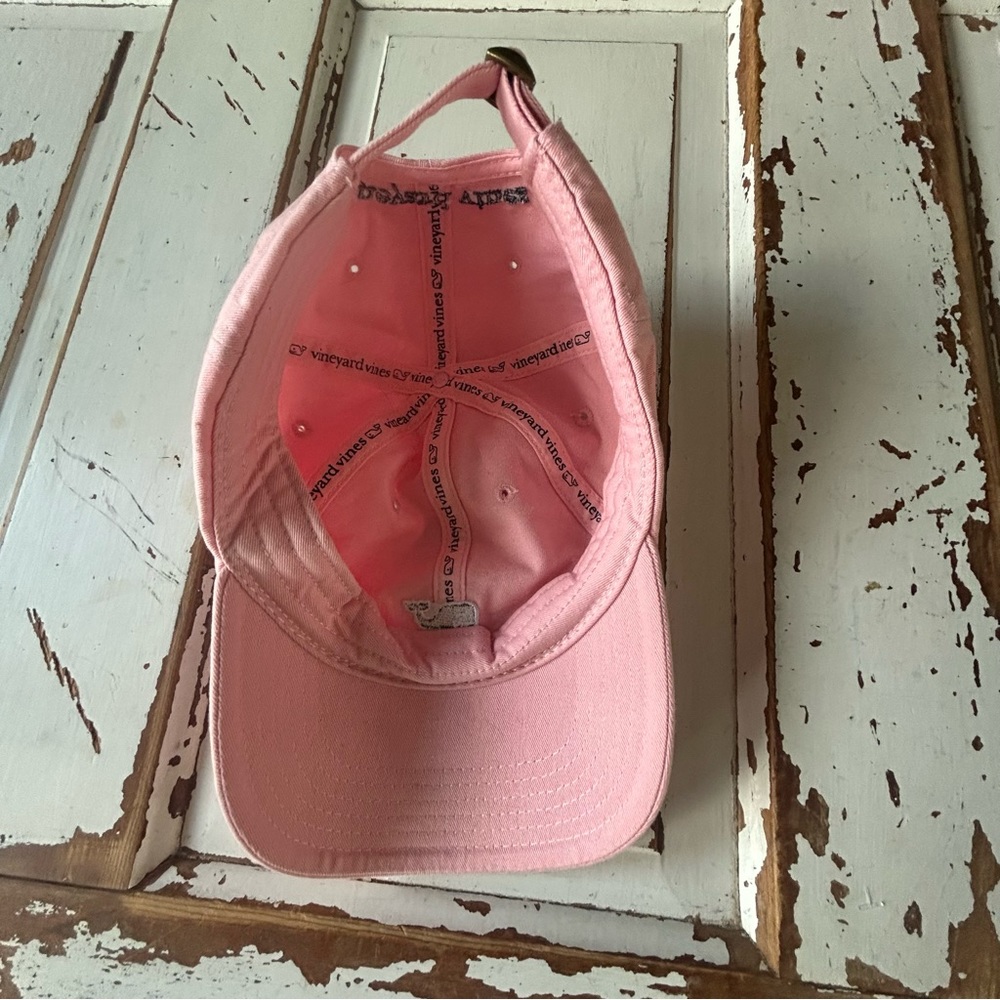 Vineyard Vines Pink Strapback Hat Adjustable Baseball Cap - Picture 8 of 9